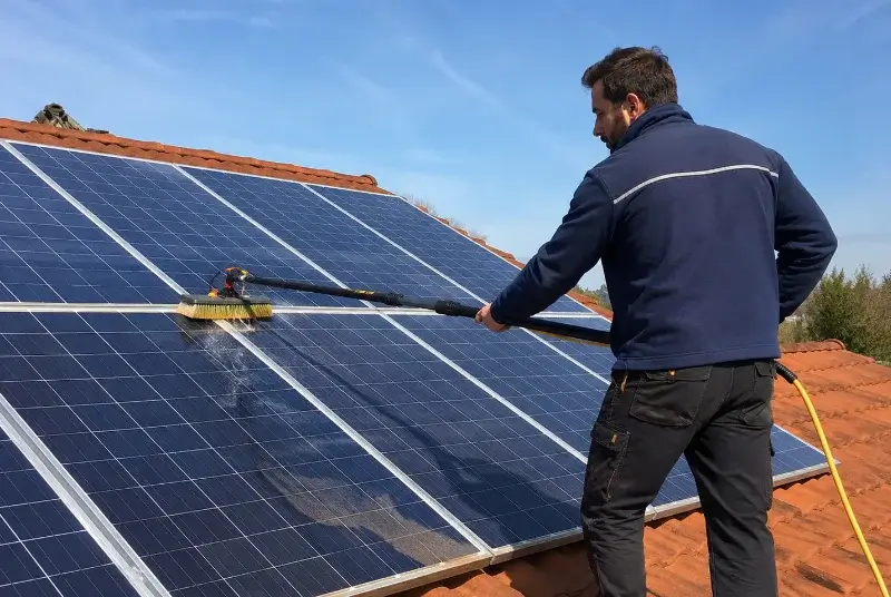 Nettoyage et entretien de panneaux solaires à Vandeins